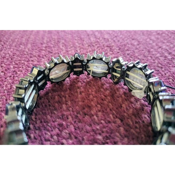 Mixit Stretch Bracelet Purple Silver Beads Jewelry OS Birthstone Fashion Costume - Picture 13 of 15